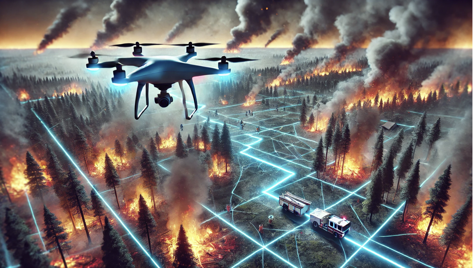 Autonomous Wildfire Surveying Drone